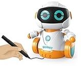 Hemtik Line Following Robot Toy for Kids, Interactive Inductive Line Tracing Robot Toy Set