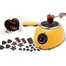 Vinas Creation Portable Electric Chocolate Melting Pot Electric Fondue Melter Machine Set, Measuring Spoons and Cups Set,DIY Tool EU Plug Stainless Steel with Making Kit for Kitchen