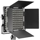 Neewer 660 LED Panneau Lumière Infrarouge Vidéo Eclairage Studio Photo LED Panel Bicouleur 3200-5600K,CRI 96+ avec U Support et Coupeflux pour Vidéo YouTube
