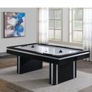 Arlmont & Co. Pattonsburg 84" 2-Player Air Hockey Table w/ Manual Scoreboard /Manufactured in Black/Blue/Brown | 31 H x 84 W x 47 D in | Wayfair