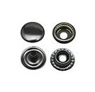 Chuzhao Wu 0.5'' Diameter Black Fasteners Leather Clothes accessories Line Brass Snaps ?(25 sets)