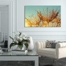 Picture Perfect International 'Dewy Dandelion Flower at Sunrise Close Up' Photographic Print on Wrapped Canvas in Green | Wayfair 704-4255_1830