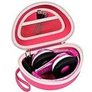 Case for eKids/for Beats Studio Pro/for Beats Solo3/ for Beats Studio3/ for Beats Solo2 Wireless Bluetooth Portable Headphones, Headband Storage Holder Bag Pouch (Box Only)-Pink