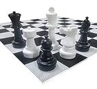 MegaChess Giant Oversized Premium Chess Set with 25 Inch Tall King with Hard Plastic Chess Board