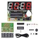 WHDTS 4-Digit Digital Clock Kits with PCB for Soldering Practice Learning Electronics with English Instructions