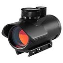 JASHKE Red Dot Sight Scope 1x30mm Holographic Sight Rifle Scope Sights with 11mm/20mm Weaver/Picatinny Rail Mount for Hunting