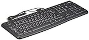 Logitech K120 Wired Business Keyboard for Windows or Linux, USB Plug-and-Play, Full-Size, Spill Resistant, Curved Space Bar, PC/Laptop, QWERTY UK Layout - Black