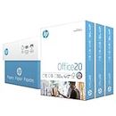 HP Paper, Office Ultra White Poly Wrap, 20lb, 8.5 x 11, Letter, 92 Bright, 1500 Sheets / 3 Ream Case, (112090), Made in The USA