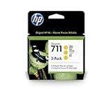 HP Inc. Ink Yellow No.711 **3-Pack**, CZ136A