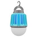 Wisely Bug Zapper Outdoor/Indoor Electric, USB-C Rechargeable Mosquito Killer Lantern Lamp, Portable Insect Electronic Zapper Indoor Trap, with LED Light Oceanblue