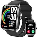 TOZO S3 Smart Watch (Answer/Make Call) Bluetooth Fitness Tracker with Heart Rate, Blood Oxygen Monitor, Sleep Monitor IP68 Waterproof 1.83-inch HD Color for Men Women Compatible iPhone & Android