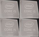 Intel Core i5 Inside silber Aufkleber Chrom Laptop Computer PC Abzeichen MENGE 1