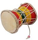 Juarez Nawaab 12.7 cm (5 Inch) Damru Hand Percussion Handmade Indian Musical Instrument