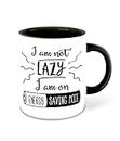 WHATS YOUR KICK® Funny Quotes Inspiration Printed Black Inner Colour Ceramic Coffee Mug- Best Funny Quotes Design, Fun, Best Gift | Comedy, Pattern (Multi 2)