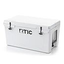 RTIC Ice Chest Hard Cooler, Heavy Duty Rubber Latches, 3 Inch Insulated Walls, 65 Quart