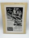 Set of 8 train magazine advertisements - Lionel, Union Pacific, etc.