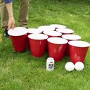 True XL Beer Pong Set w/ Jumbo Party Cups, Drinking Games For Adults, Each Cup Is 110 Ounces, Includes 20 Cups & 4 XL Pong Balls in Red | Wayfair