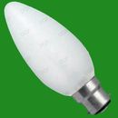 Bombillas de vela incandescentes estándar regulables esmeriladas de 25 W BC B22