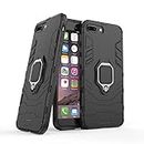 Case for iPhone 6S / iPhone 6,Hybrid Heavy Duty Protection Shockproof Defender Kickstand Armor Case Cover,Black