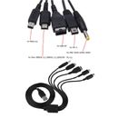 5 in 1, Nintendo 3DS DSi DSL DSi XL Game Boy WII U, USB Sync & Charge Cable Lead