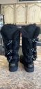 UGG Amelie Bailey Bow Triplet Crystal Bling Tall Black Boots Size 10 Women
