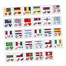 Gadpiparty 116pcs Flag Stickers Back Tattoo Laptop Stickers for Kids 4th of July Patriotic Tattoo Independence Day Tattoo Stickers Lip Tattoo Face Australia Transfer Stickers Notebook Child