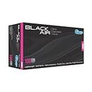 The Glove Company Black Air Nitrile Disposable Gloves, Small (Box of 100)