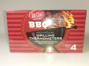 Set Of 4 BBQ Grilling Thermometers 