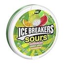 ICE BREAKERS Sours Sugar Free Mints, (Watermelon, Green Apple), 1.5 Ounce