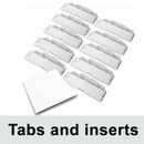 Suspension File Tabs and Inserts Clear Plastic Tabs & Labels For Hanging Folder 