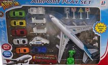 Airport Play Set Airplane Toy Airline Vehicle Great Gift For Kids 3+Ages