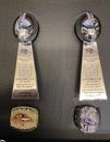 Baltimore Ravens Replica Super Bowl Ring & Lombardi Trophy w/ Display Case