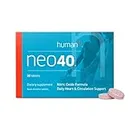 Neo40, Daily Heart and Circulation Support, Nitric Oxide Formula, Dietary Supplement, Quick Dissolve 30 Tablets