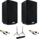 Alto Professional TX308 Speaker Pair with Stands and Cables