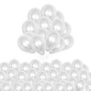 Trimming Shop 100 Pcs White 10 Inch Latex Balloons for Birthday, Wedding, Anniversary, Engagement, Baby Shower, Festival, Garland Arch Decoration, Theme Party, Event Decor Party Supplies