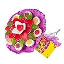Fruchtgummi Blumenstrauß aus verschiedenen Fruchtgummi-Sorten, Geburtstag, Valentinstag, Muttertag, Geschenk, 140g