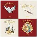 Danilo Promotions Official Harry Potter Box Christmas Cards Pack, 20 Cards/ 4 Designs, Multi, HPXB1