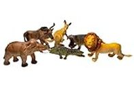 Premium Wild Animal Figure Toy Set for Kids- Realistic Wildlife Collection | Ideal Educational Gift for Kids | 6 Pieces Included