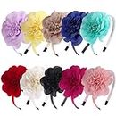 XIMA 10pcs Chiffon Flower Girls Headbands for Kids Children Teens toddlers Hair Accessories…
