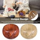Wooden Yarn Bowl Holder Storage Lid Cover for Knitting Yarn Ball Bamboo Lot G '■