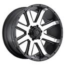Ultra Wheel 195U Crusher Matte Black Wheel with Painted (15 x 8. inches /6 x 139 mm, -19 mm Offset)
