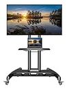 24x7 eMall Mobile TV Cart TV Stand with Wheels for 32 to 65 Inch LCD LED OLED Plasma Flat Panel Screens Up to 45 Kgs Tv Trolley