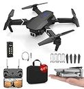 Tunifi Drone with 4K Camera Wifi FPV 1080P HD Dual Foldable RC Quadcopter Altitude Hold Headless Mode Hight Hold Color Quadcopter (Multi)