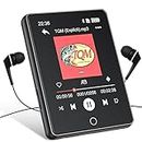 Lettore MP3, 64GB Mp3 Lettore Musicale con Bluetooth, 2,8" Schermo Tattile MP3 Digitale con Altoparlante HD Incorporato, Lettori MP3 e MP4 portatili con Radio FM, E-book, Auricolari Inclusi (Nero)