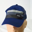 Lowes Home Improvement Blue Black Striped Snapback Trucker Mesh Hat Cap