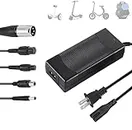 LHIBYOLO 42V 2A Electric Scooter Charger 5 in1 Plugs Universal,for 36V Electric Scooter Ebike Lithium Battery，for Jetson,Razor,Swagtron,Bird,Gotrax,Segway
