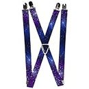 Buckle-Down Tirantes unisex con hebilla – Galaxy Suspenders, Galaxy, Talla única