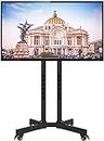 Gadget-Wagon 32-70" LED LCD TV Portable Wheel Stand for presentations, Offices, Home for 32-70" with Wheels 1 Shelf
