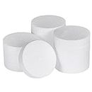 4 Inch 12-Pack Foam Circles for Crafts (1" Thick), Polystyrene Round Foam Disc for DIY Projects, Cakes and Decorations, Sculpture, Modeling, Arts and Crafts Supplies.(White)