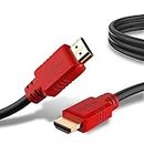 Honeywell HDMI Cable v1.4 with Ethernet, 3D/4Kx2K Ultra HD Resolution,49.2ft/15 Meter, 10.2 GBPS Transmission Speed, Compatible with All HDMI Devices Laptop Desktop TV Set-top Box Gaming Console-Black